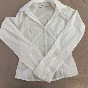 Hollister White Long Sleeve Top